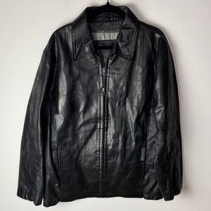 VTG Jordan Two3 Leather Jacket - Men's Large